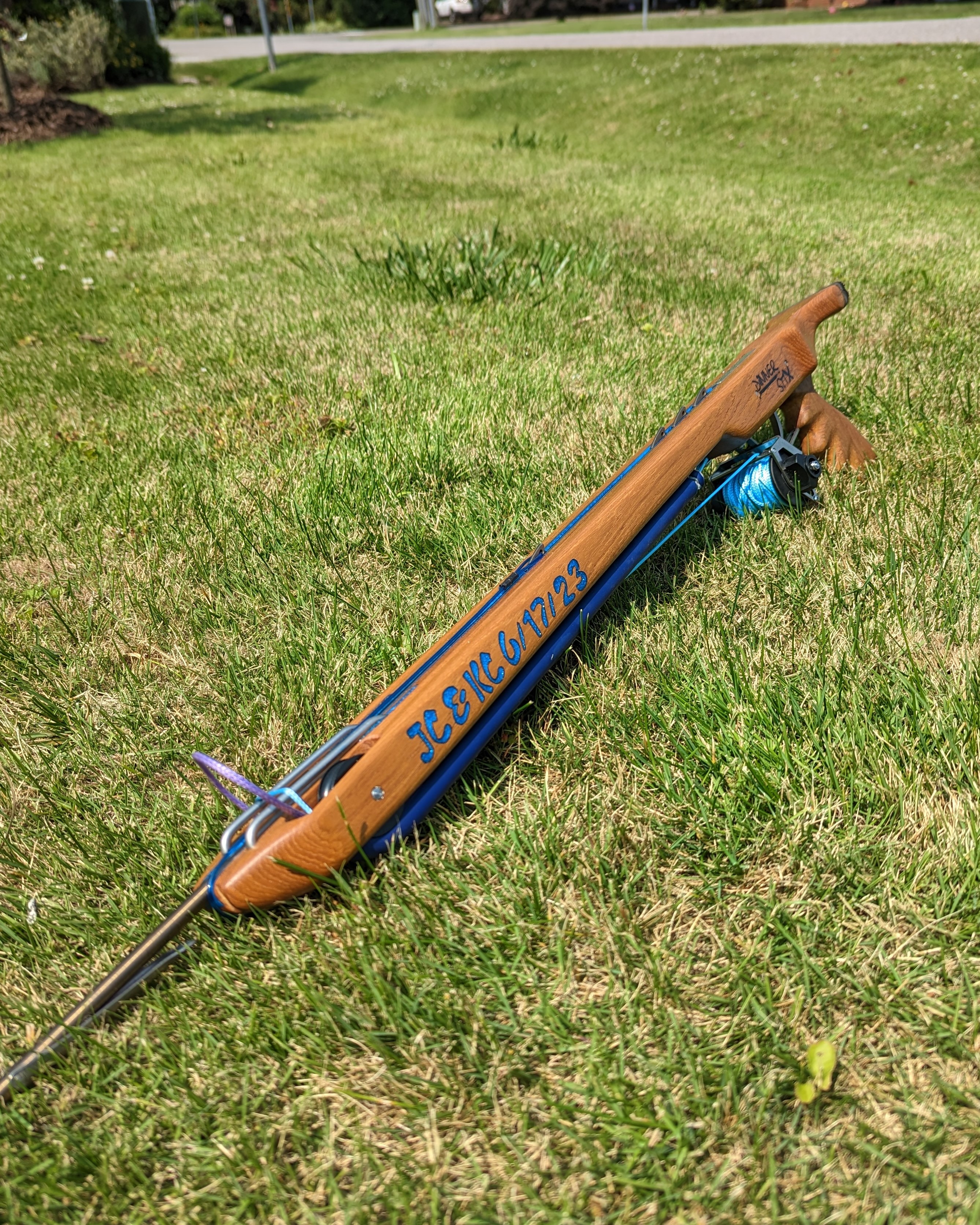 The Mini Roller speargun side view